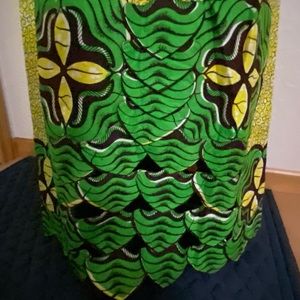 Pattered Blouse with long skirt